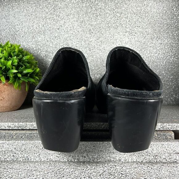 Naot Dream Black Nubuck Leather Clogs Mules Size 10 - Picture 5 of 8